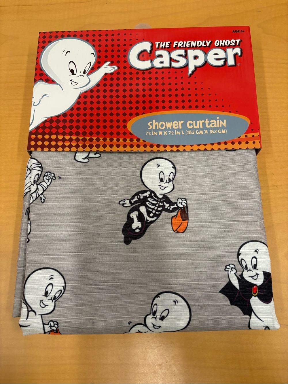 Casper the Friendly Ghost Halloween Shower Curtain